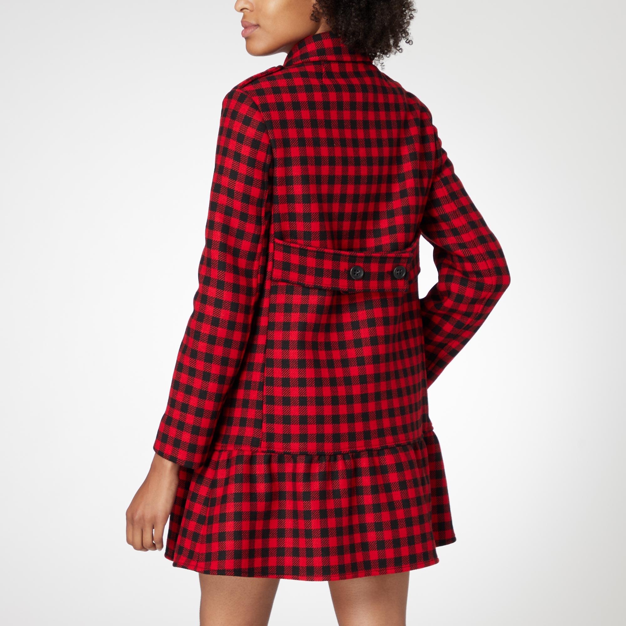 Long Checkered Coat